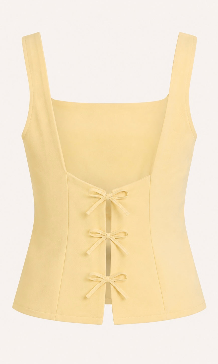 Peplum Top with Back Bow Neckline