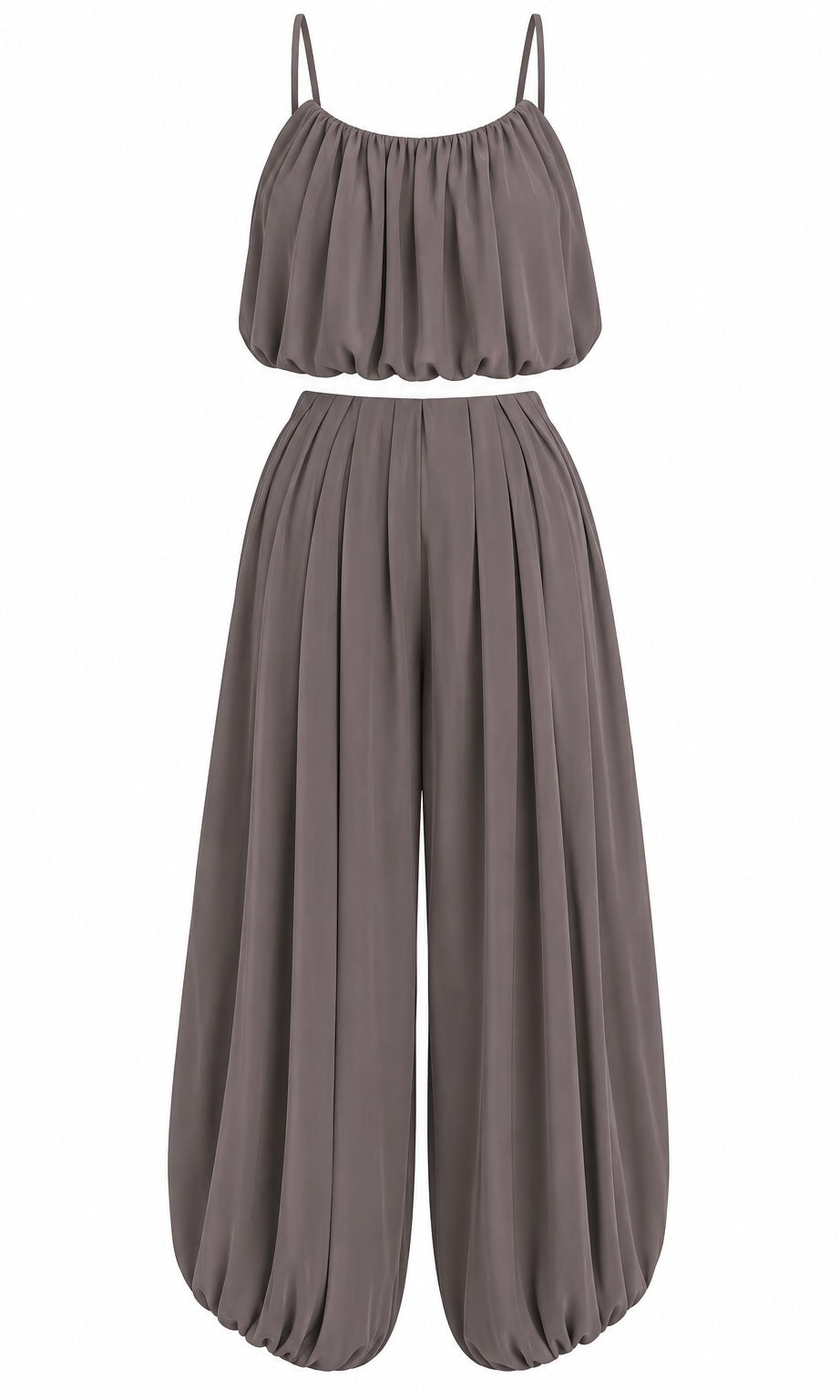 Ruched Top & Balloon Pants Set