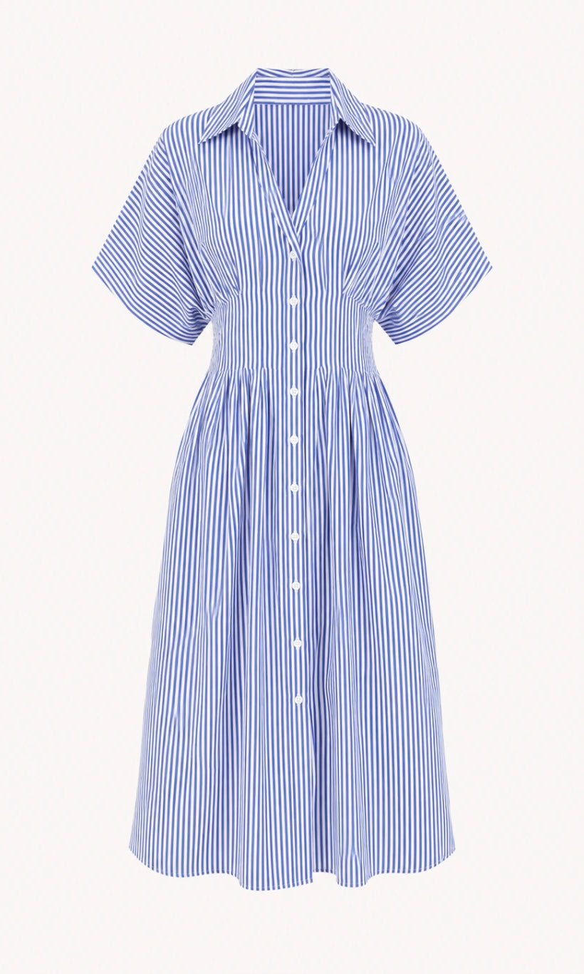 Striped Shirt Dress
