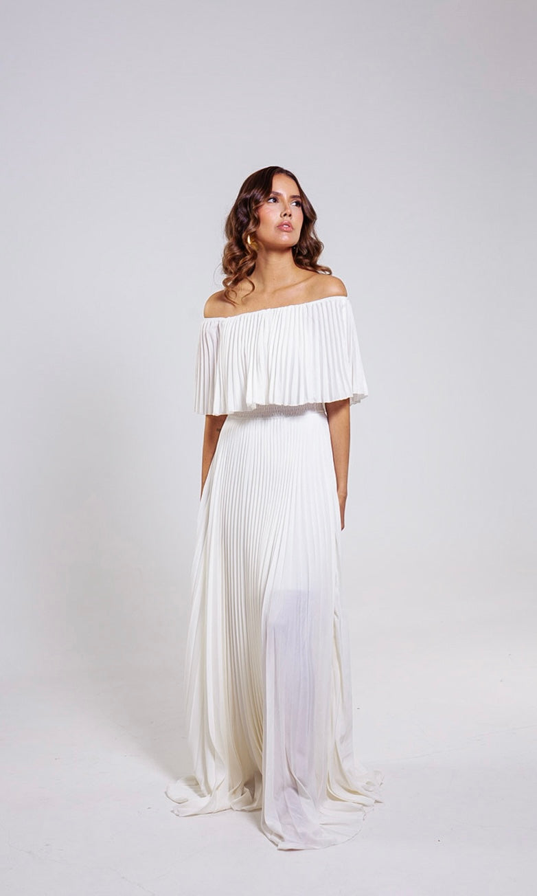 Aurora Pleated Dress