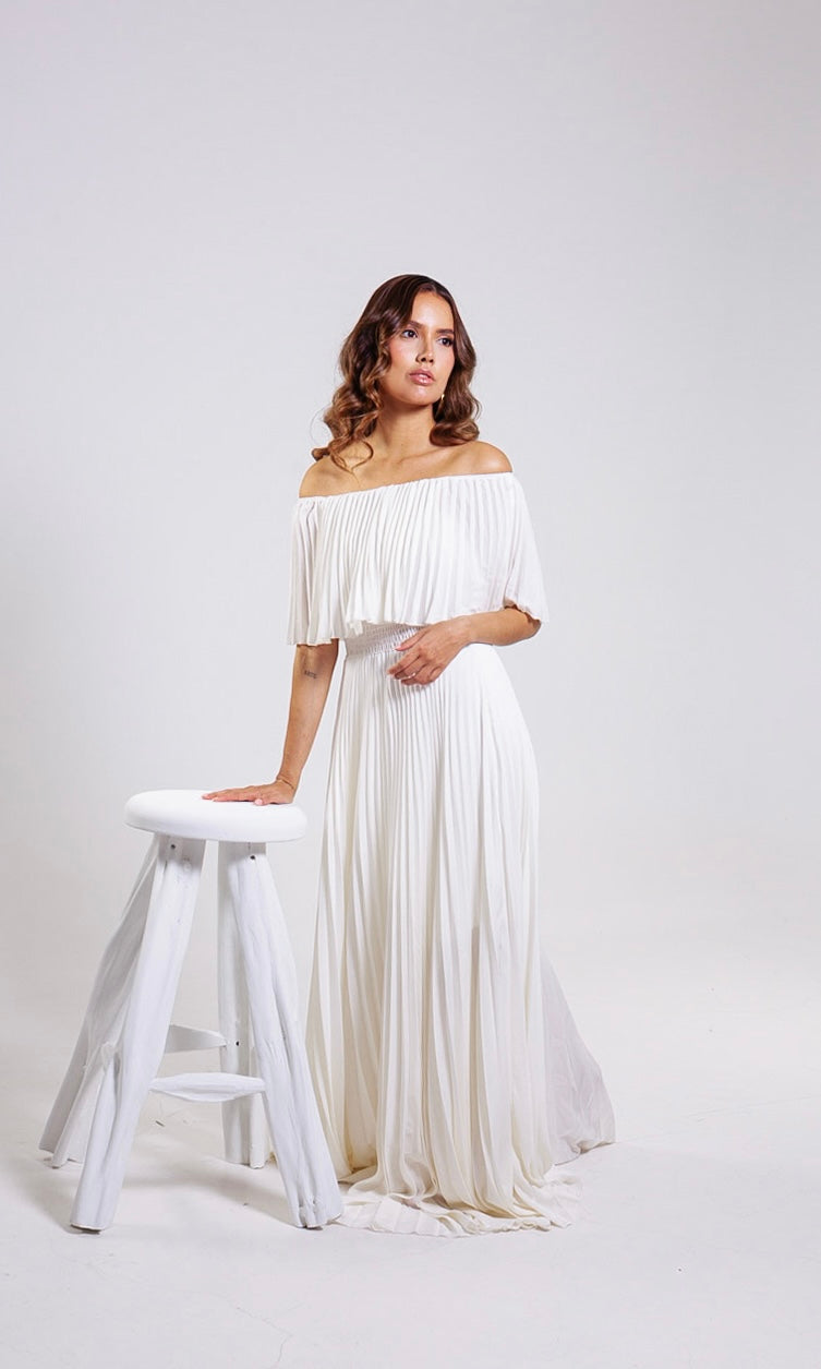 Aurora Pleated Dress