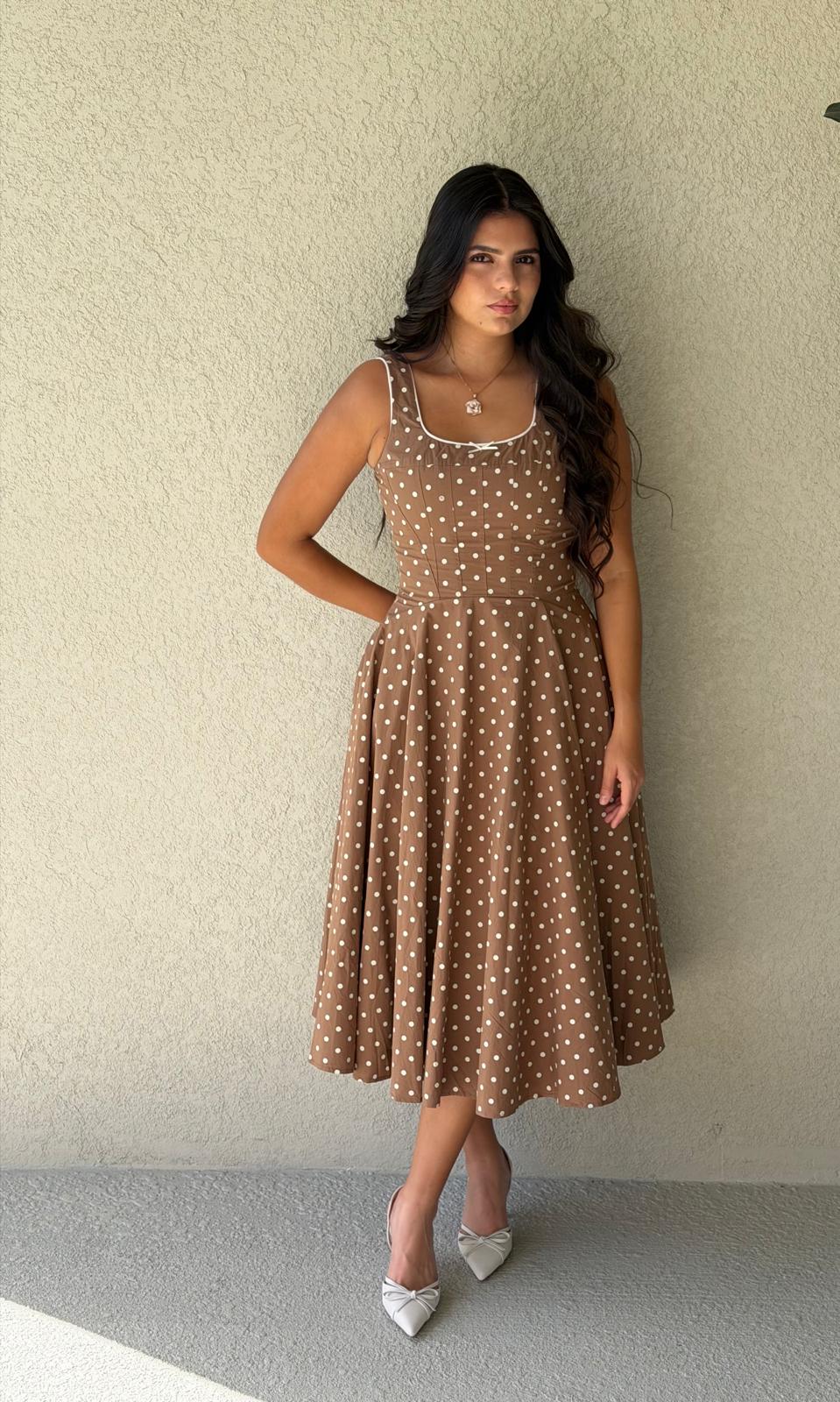 MIDI CORSET-STYLE DRESS