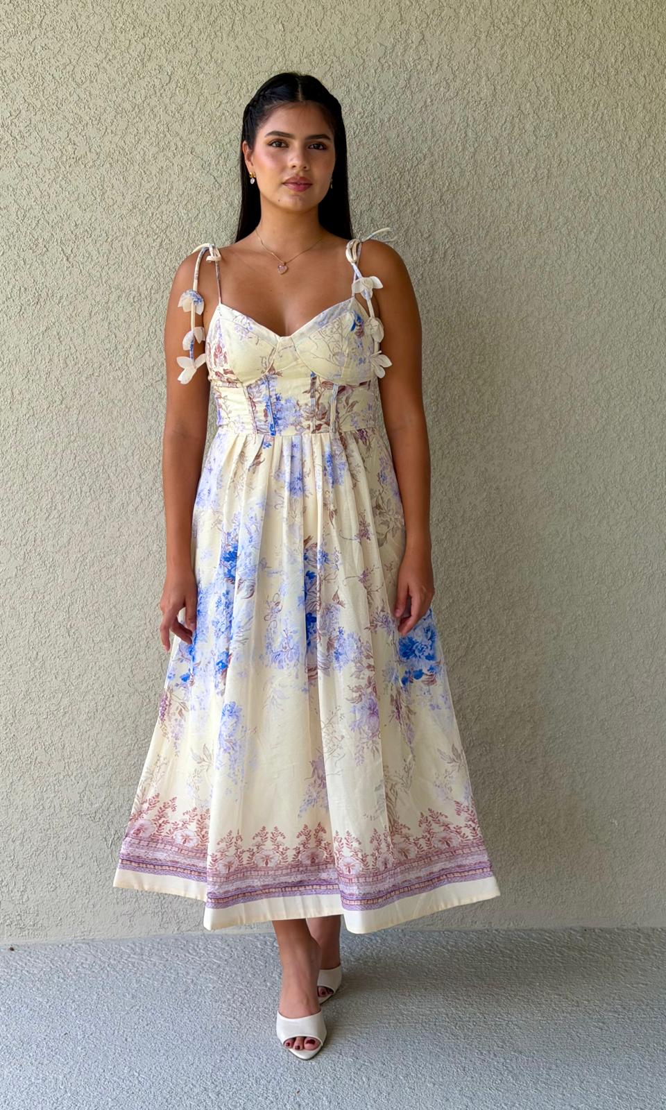 Floral Corset Maxi Dress