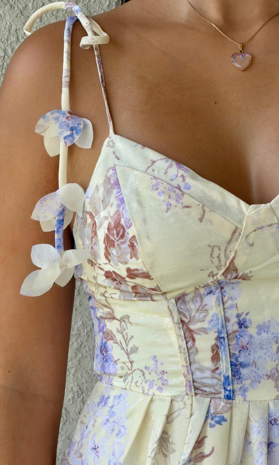 Floral Corset Maxi Dress