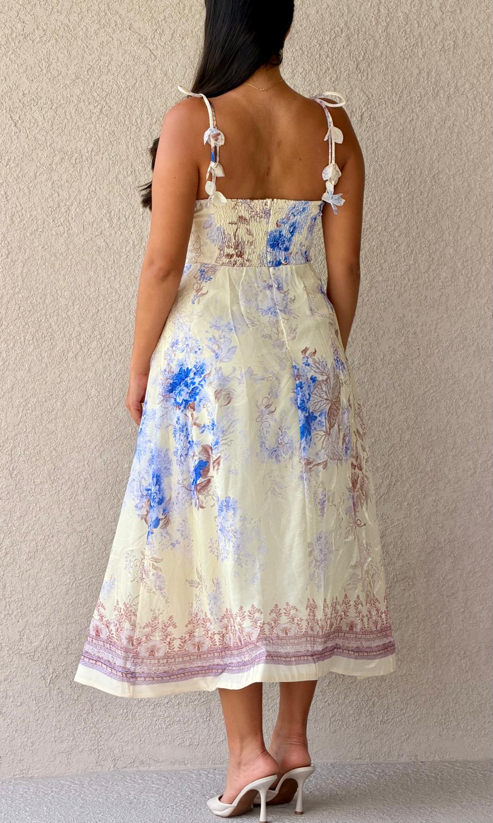 Floral Corset Maxi Dress