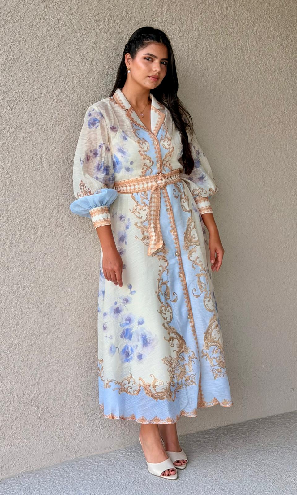 Celeste Baroque Dress