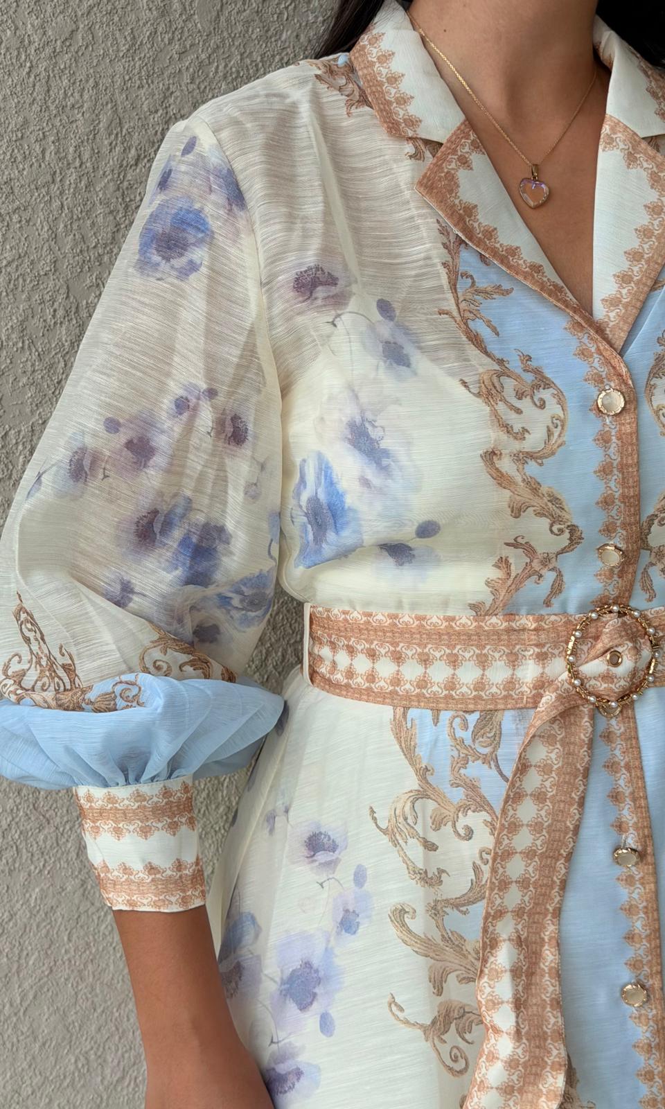 Celeste Baroque Dress
