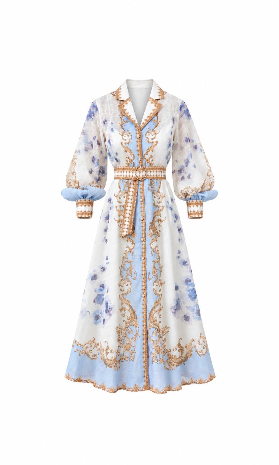 Celeste Baroque Dress